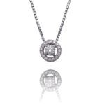 COLGANTE ORO BLANCO Y DIAMANTES