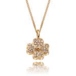 COLGANTE ORO AMARILLO Y DIAMANTES