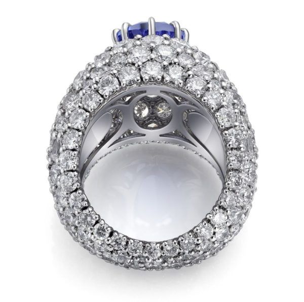SORTIJA ORO BLANCO Y PIEDRAS – Joyería Aguayo