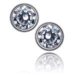 PENDIENTES ORO BLANCO Y DIAMANTES
