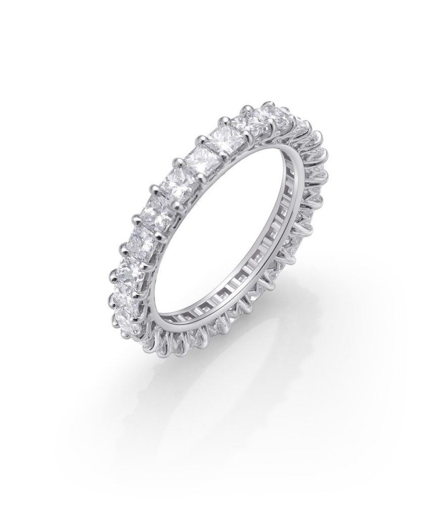 SORTIJA ORO BLANCO Y DIAMANTES – Joyería Aguayo