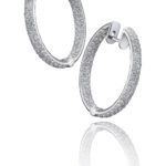 AROS ORO BLANCO Y DIAMANTES