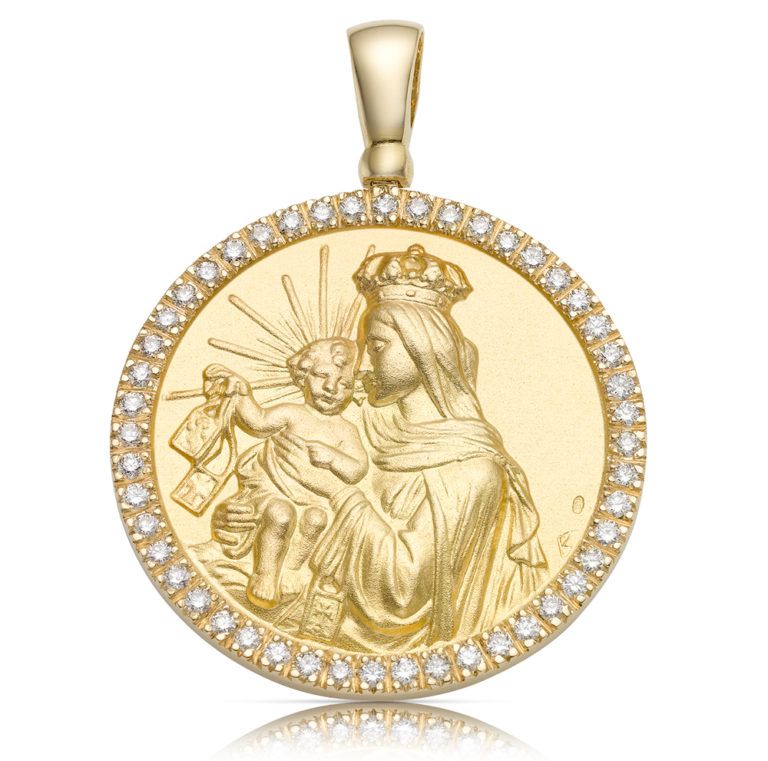 Medalla de oro Virgen del Carmen. Joyería Aguayo