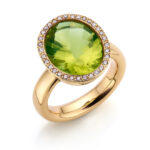 SORTIJA ORO AMARILLO Y PIEDRAS